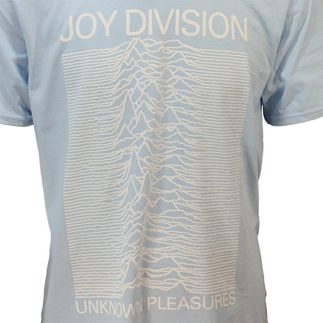 Band Merchandise Joy Division Unknown Pleasures Blue T-Shirt - Officiële Merchandise Band Merchandise Joy Division Unknown Pleasures Blue T-Shirt - Officiële Merchandise