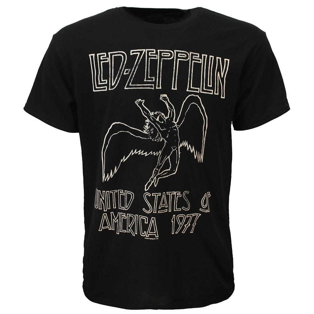 Band Merchandise Led Zeppelin USA '77 T-Shirt - Officiële Merchandise Band Merchandise Led Zeppelin USA '77 T-Shirt - Officiële Merchandise