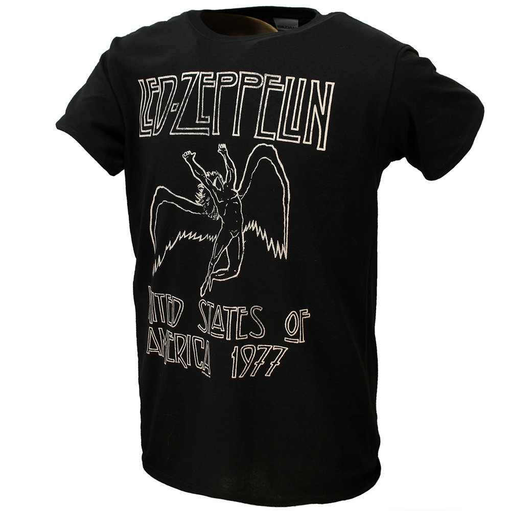 Band Merchandise Led Zeppelin USA '77 T-Shirt - Officiële Merchandise Band Merchandise Led Zeppelin USA '77 T-Shirt - Officiële Merchandise