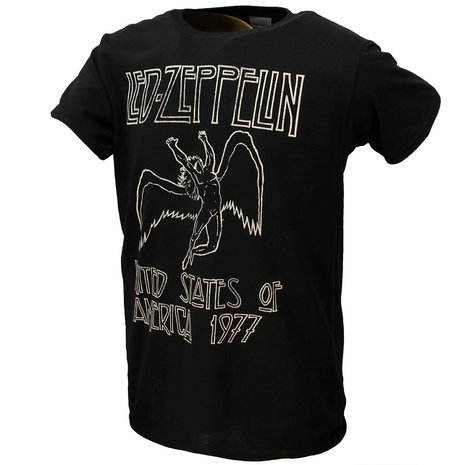 Band Merchandise Led Zeppelin USA '77 T-Shirt - Officiële Merchandise Band Merchandise Led Zeppelin USA '77 T-Shirt - Officiële Merchandise