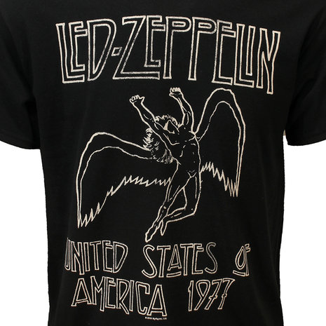 Band Merchandise Led Zeppelin USA '77 T-Shirt - Officiële Merchandise Band Merchandise Led Zeppelin USA '77 T-Shirt - Officiële Merchandise