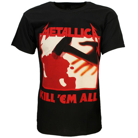 Band Merchandise Metallica Kill Em All Album T-Shirt - Official Merchandise Band Merchandise Metallica Kill Em All Album T-Shirt - Official Merchandise