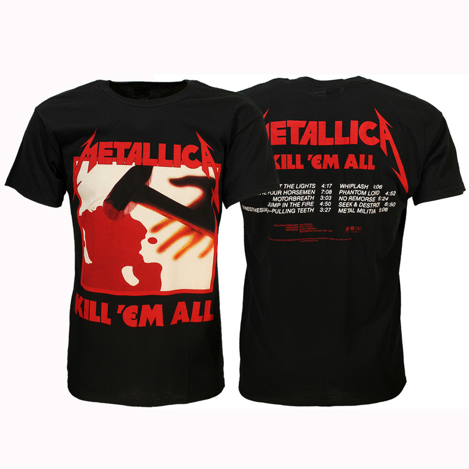 democratische Partij besteden Overstijgen Metallica Kill Em All Album T-Shirt - Officiële Merchandise - Popmerch.com