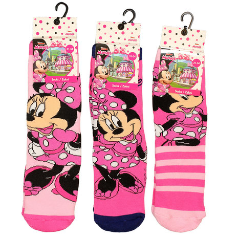 Minnie Mouse Disney Minnie Mouse Kids 3 Paar anti slip Sokken Set Minnie Mouse Disney Minnie Mouse Kids 3 Paar anti slip Sokken Set