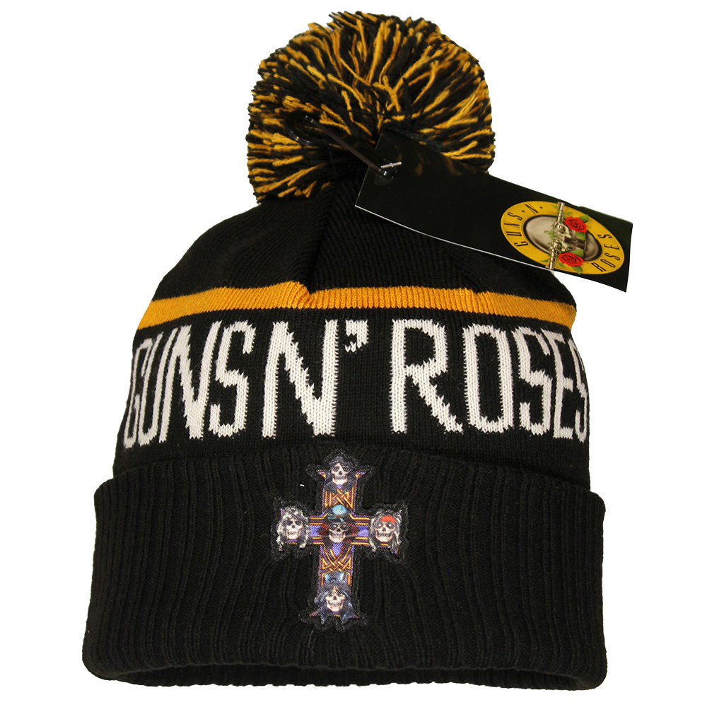 Guns N' Roses Bobble Beanie Hat Official Merchandise