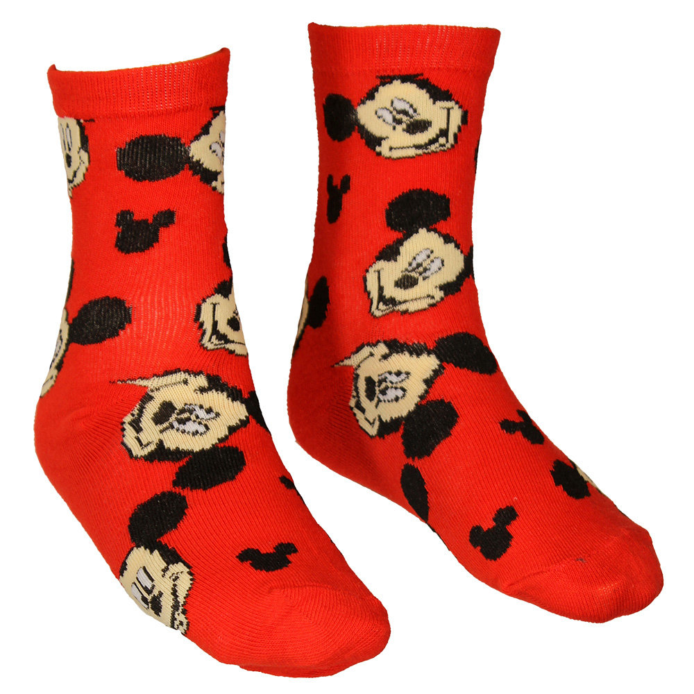 Mickey Mouse Mickey Mouse Kids 3 Paar Sokken Set Blauw / Rood / Grijs Mickey Mouse Mickey Mouse Kids 3 Paar Sokken Set Blauw / Rood / Grijs