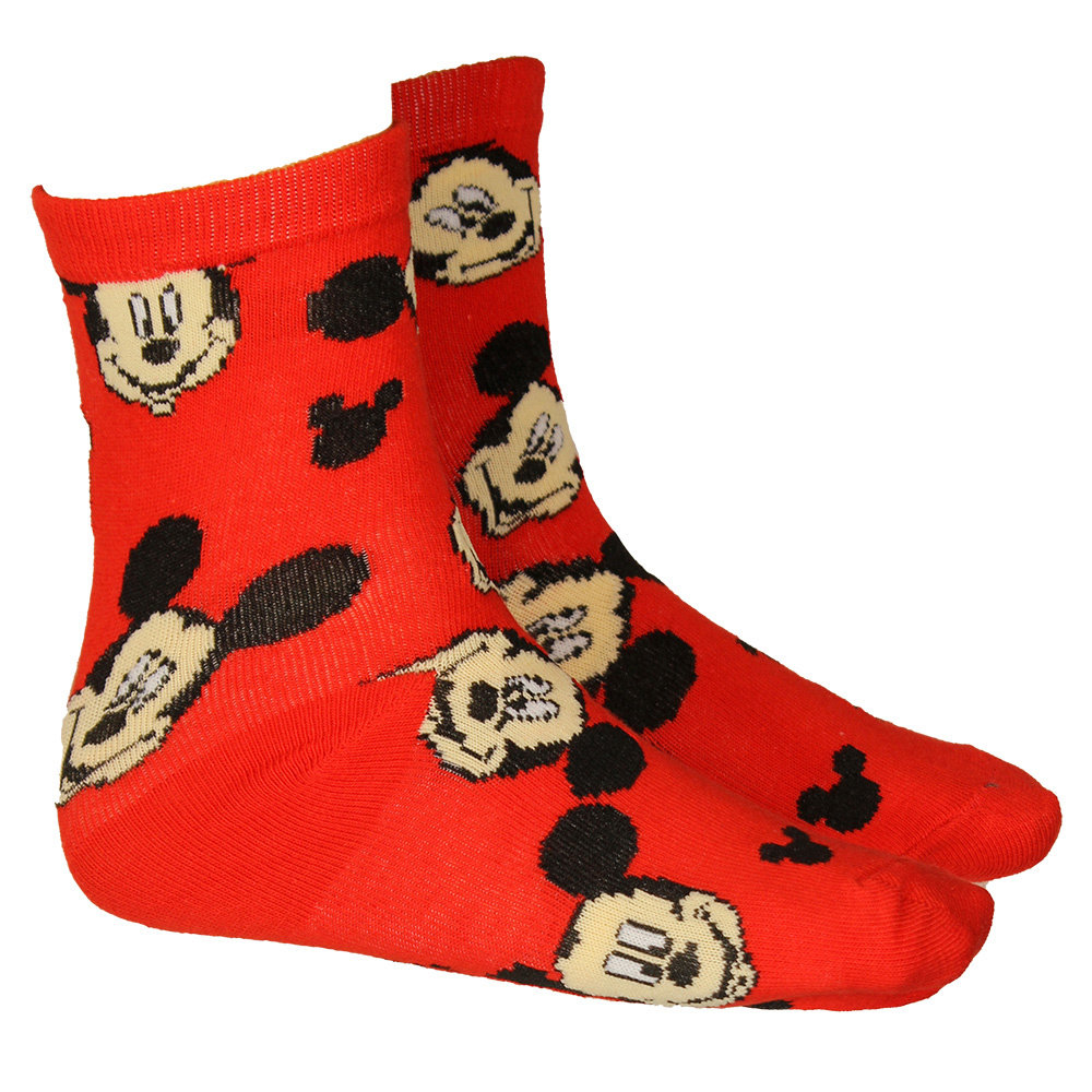 Mickey Mouse Mickey Mouse Kids 3 Paar Sokken Set Blauw / Rood / Grijs Mickey Mouse Mickey Mouse Kids 3 Paar Sokken Set Blauw / Rood / Grijs
