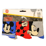 Mickey Mouse Mickey Mouse Kinder-Socken-Set, 3 Paar, Blau/Rot/Grau