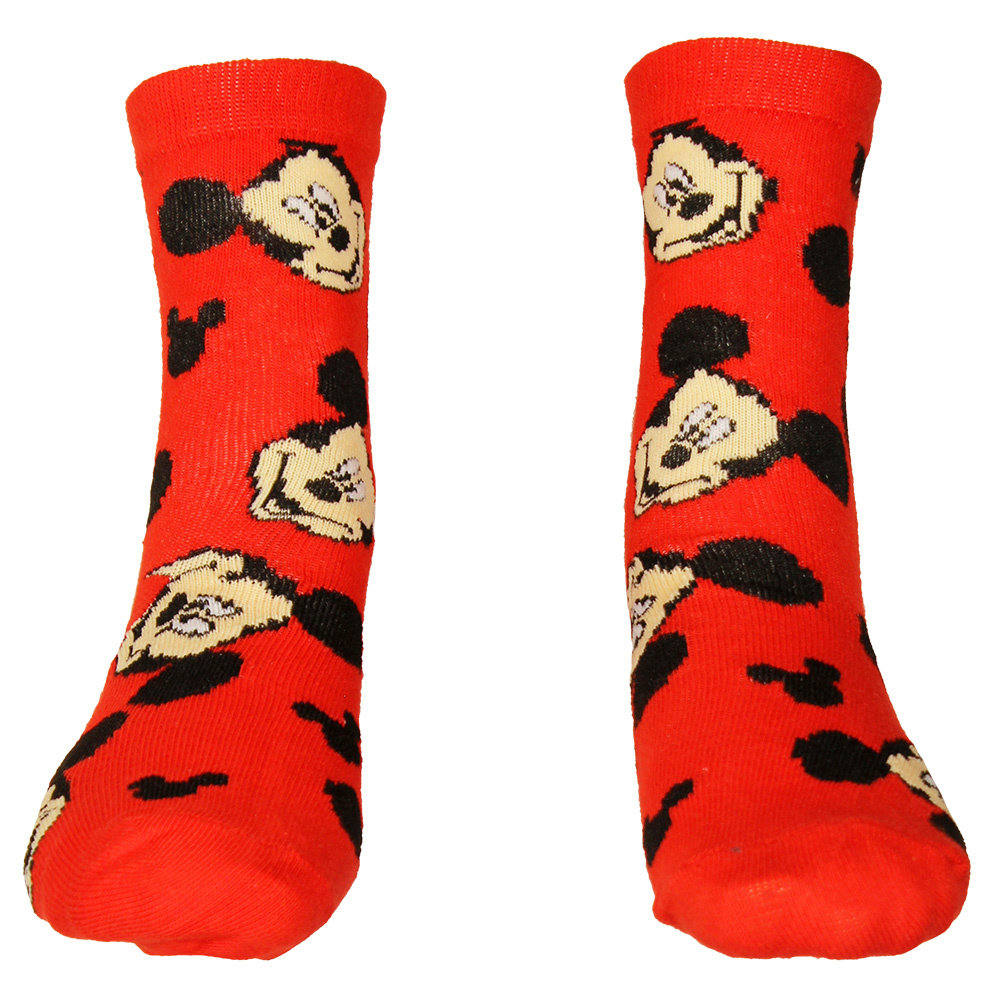 Mickey Mouse Mickey Mouse Kids 3 Paar Sokken Set Blauw / Rood / Grijs Mickey Mouse Mickey Mouse Kids 3 Paar Sokken Set Blauw / Rood / Grijs