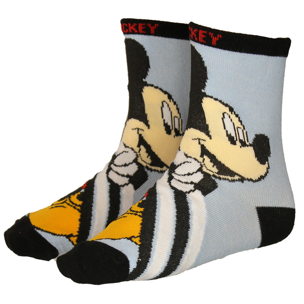 Mickey Mouse Mickey Mouse Kids 3 Paar Sokken Set Blauw/Grijs/Rood Mickey Mouse Mickey Mouse Kids 3 Paar Sokken Set Blauw/Grijs/Rood