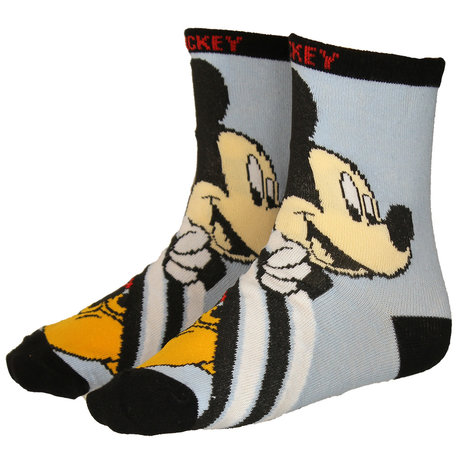Mickey Mouse Mickey Mouse Kids 3 Paar Sokken Set Blauw/Grijs/Rood Mickey Mouse Mickey Mouse Kids 3 Paar Sokken Set Blauw/Grijs/Rood