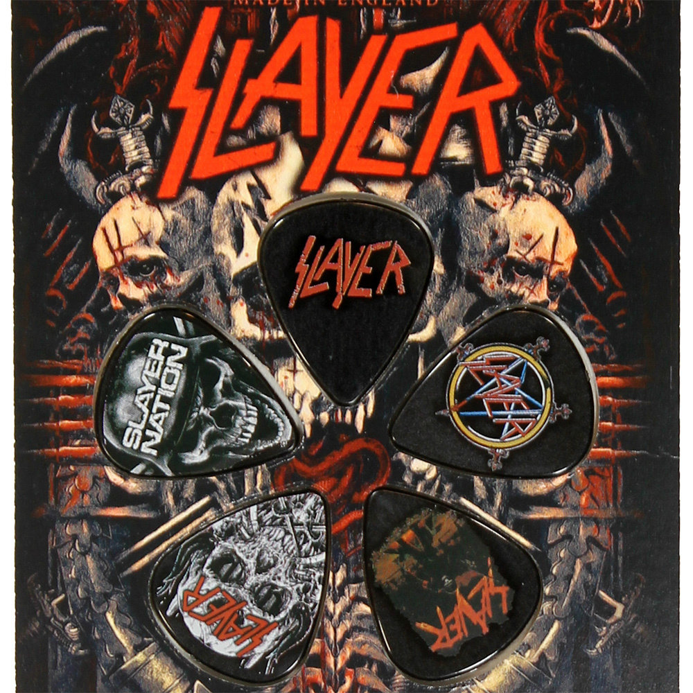 Band Merchandise Slayer Gitaar Plectrum Pakket Demonic Style - Officiële Merchandise