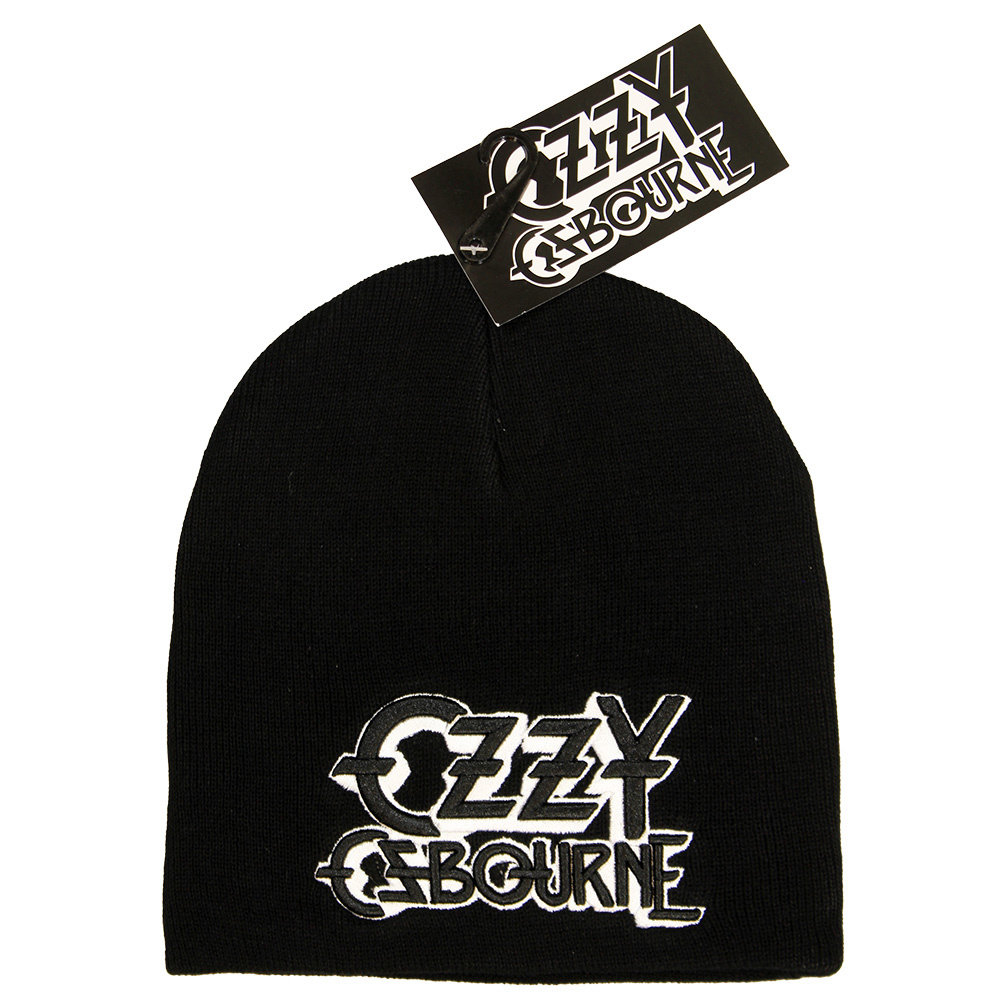 Band Merchandise Ozzy Osbourne Logo Beanie - Official Merchandise Band Merchandise Ozzy Osbourne Logo Beanie - Official Merchandise