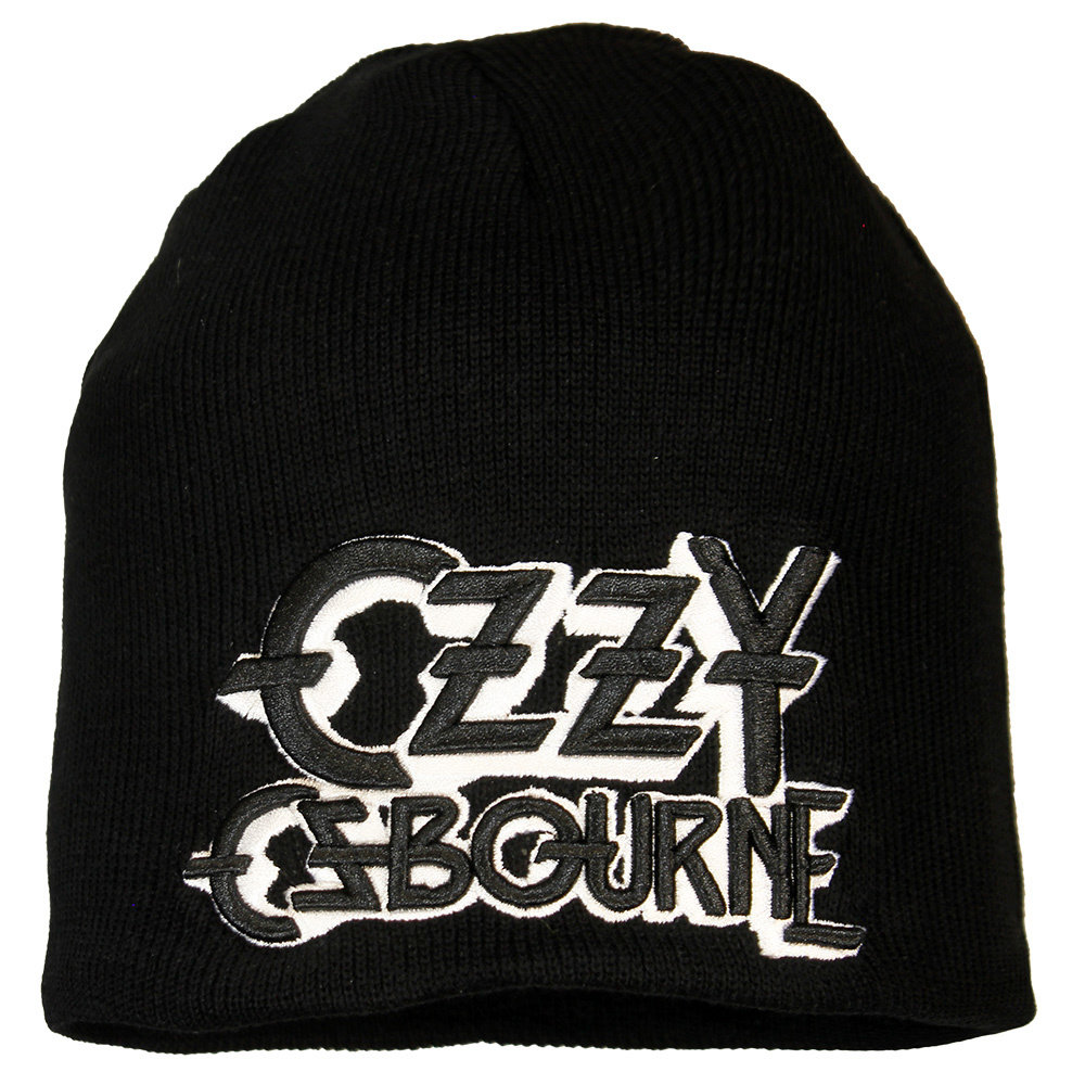 Band Merchandise Ozzy Osbourne Logo Beanie - Official Merchandise Band Merchandise Ozzy Osbourne Logo Beanie - Official Merchandise