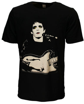 Band Merchandise Lou Reed Bleached Photo T-Shirt Band Merchandise Lou Reed Bleached Photo T-Shirt