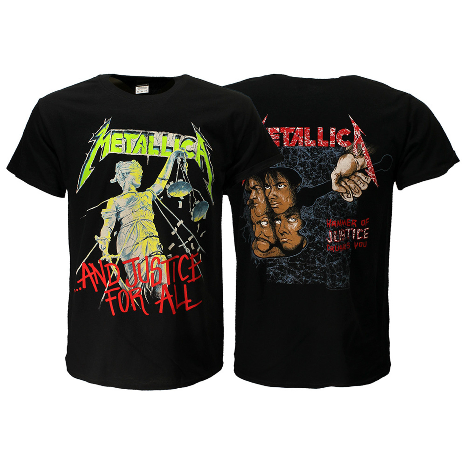 Band Merchandise Metallica And Justice For All Original Album T Shirt Official Merchandise