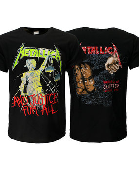 Band Merchandise Metallica und Justice For All Original-Album-T-Shirt Band Merchandise Metallica und Justice For All Original-Album-T-Shirt