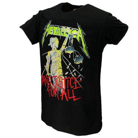 Band Merchandise Metallica And Justice For All Original Album T-Shirt - Official Merchandise Band Merchandise Metallica And Justice For All Original Album T-Shirt - Official Merchandise