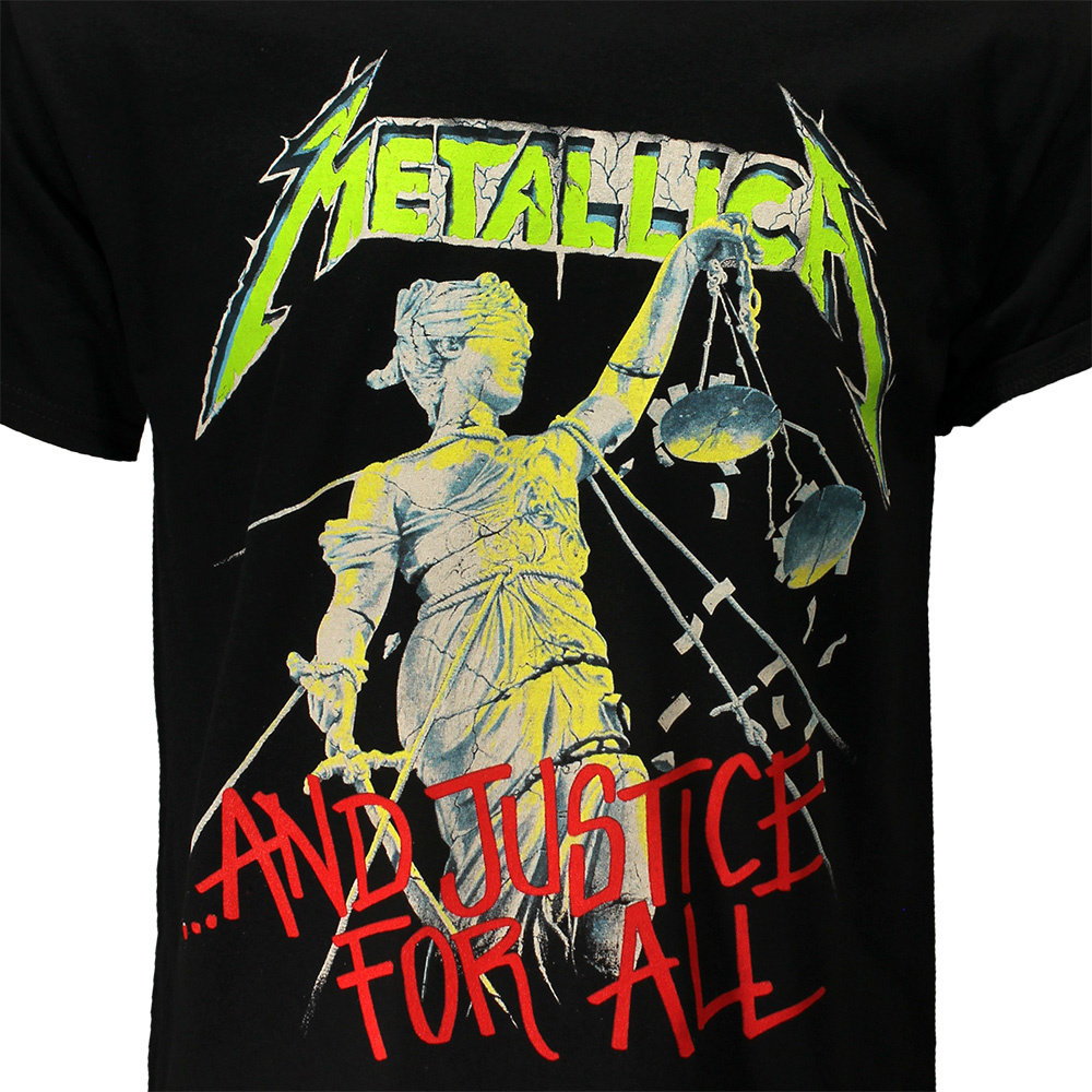 Band Merchandise Metallica And Justice For All Original Album T-Shirt - Official Merchandise Band Merchandise Metallica And Justice For All Original Album T-Shirt - Official Merchandise