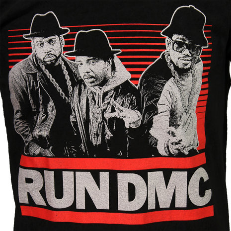 Band Merchandise Run DMC Gradient Bars Dip Dye / Mineral Wash T-Shirt  - Officiële Merchandise