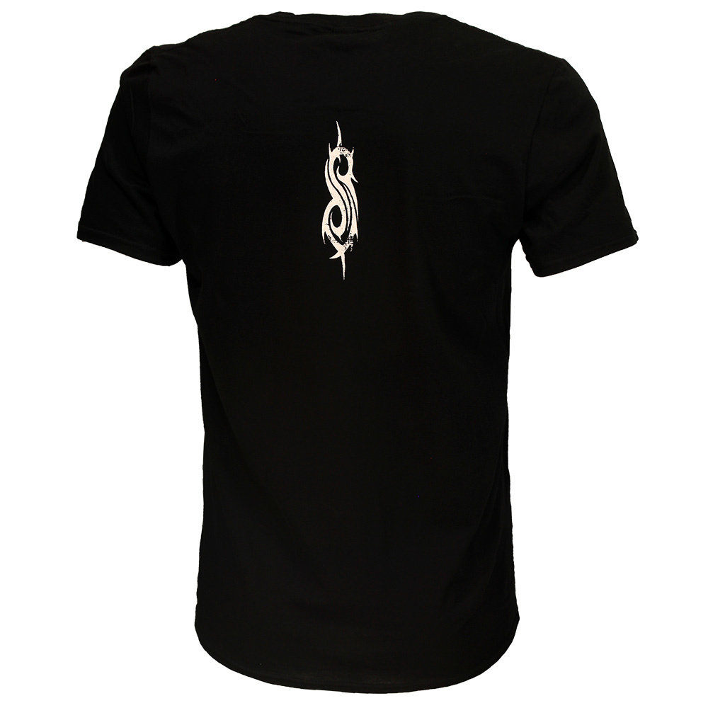 Band Merchandise Slipknot Devil Single Schwarz-Weiß-T-Shirt – Offizielles Merchandise
