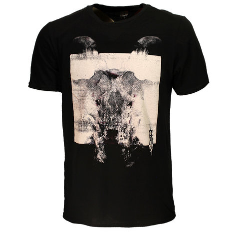 Band Merchandise Slipknot Devil Single Schwarz-Weiß-T-Shirt – Offizielles Merchandise