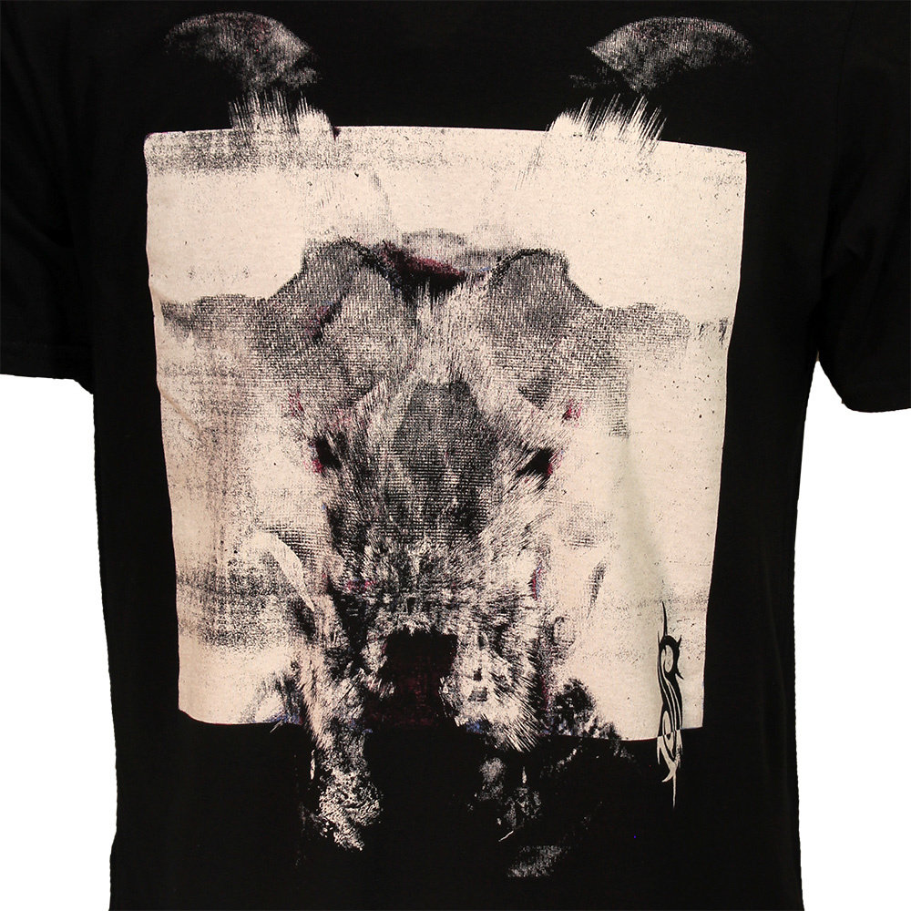 Band Merchandise Slipknot Devil Single Schwarz-Weiß-T-Shirt – Offizielles Merchandise