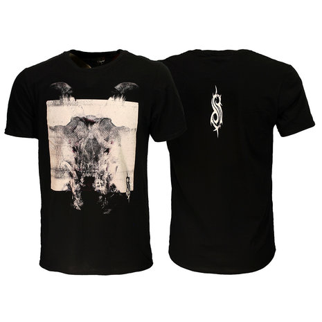 Band Merchandise Slipknot Devil Single Schwarz-Weiß-T-Shirt – Offizielles Merchandise