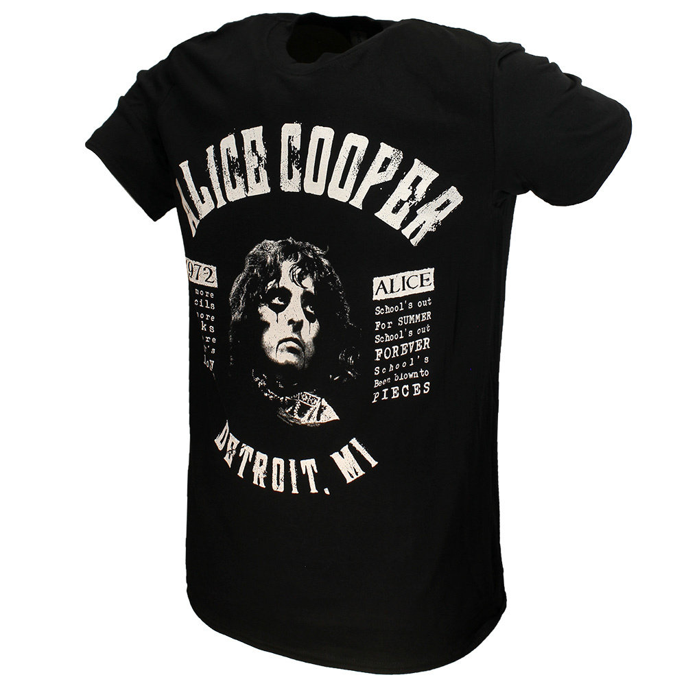 Band Merchandise Alice Cooper School's Out Lyrics T-Shirt - Official Merchandise Band Merchandise Alice Cooper School's Out Lyrics T-Shirt - Official Merchandise