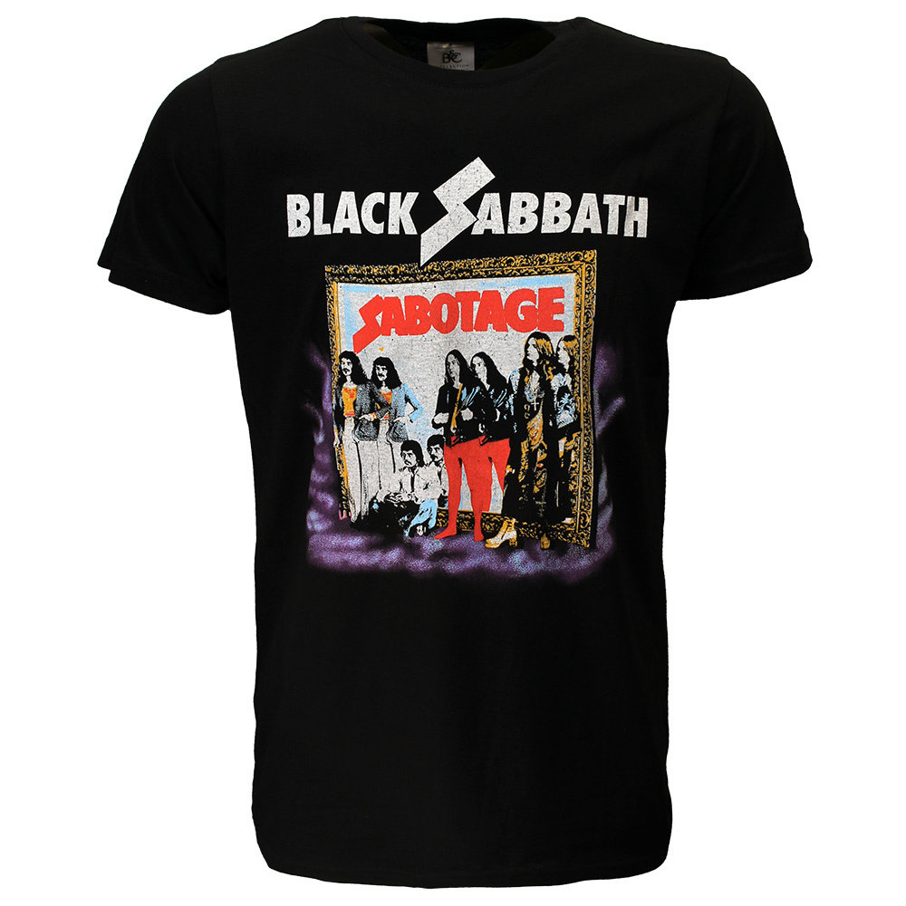 Band Merchandise Black Sabbath Sabotage Vintage T-Shirt - Officiële Merchandise Band Merchandise Black Sabbath Sabotage Vintage T-Shirt - Officiële Merchandise