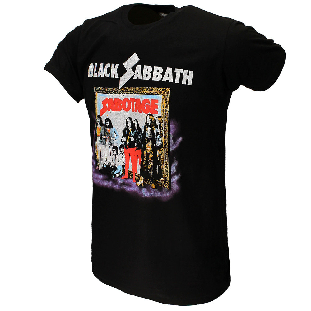 Band Merchandise Black Sabbath Sabotage Vintage T-Shirt - Officiële Merchandise Band Merchandise Black Sabbath Sabotage Vintage T-Shirt - Officiële Merchandise
