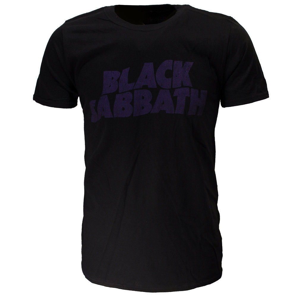 Band Merchandise Black Sabbath Vintage Wavy Logo T-Shirt - Officiële Merchandise Band Merchandise Black Sabbath Vintage Wavy Logo T-Shirt - Officiële Merchandise