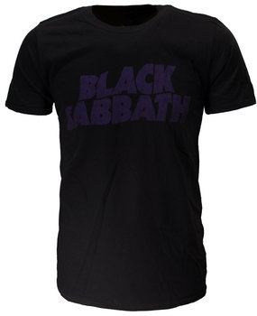 Band Merchandise Black Sabbath Vintage Wavy Logo T-Shirt Band Merchandise Black Sabbath Vintage Wavy Logo T-Shirt