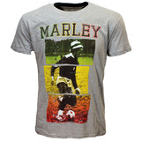 Band Merchandise Bob Marley spielt Fußball-T-Shirt Band Merchandise Bob Marley spielt Fußball-T-Shirt