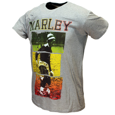 Band Merchandise Bob Marley spielt Fußball-T-Shirt – offizielles Produkt Band Merchandise Bob Marley spielt Fußball-T-Shirt – offizielles Produkt