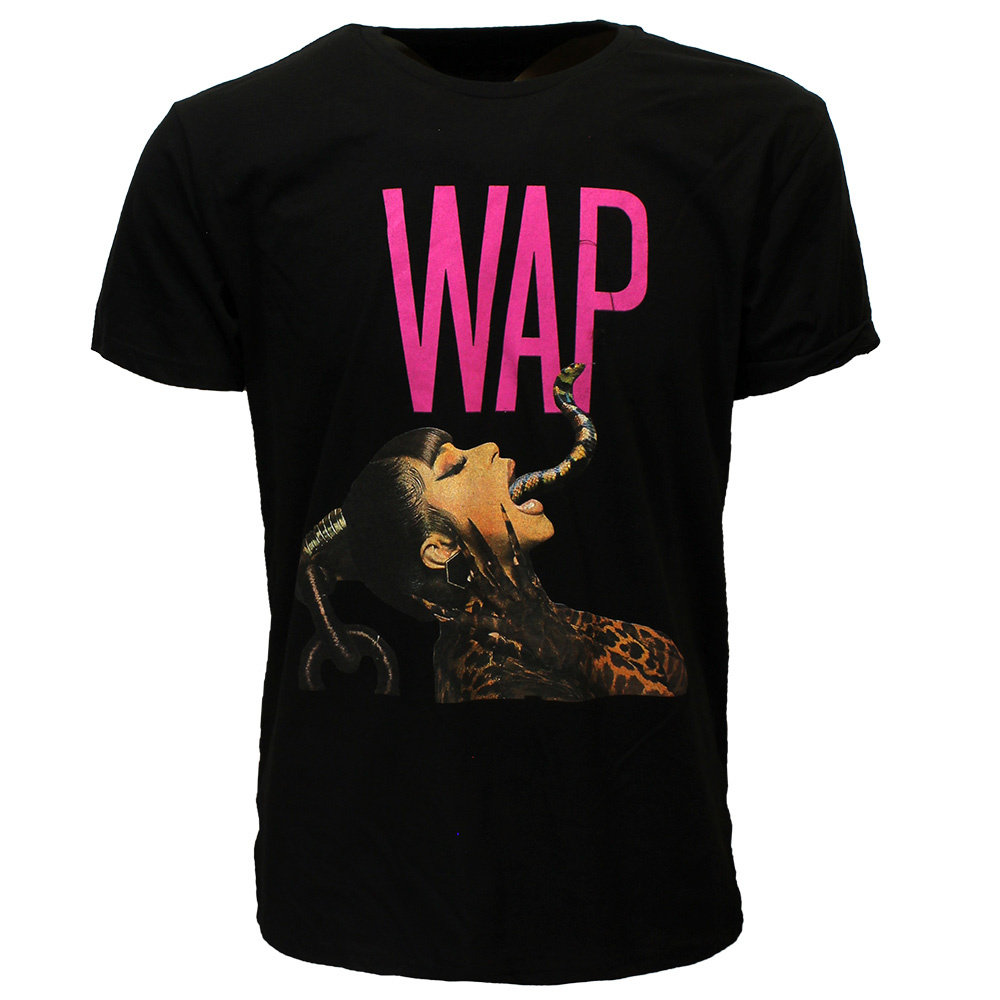 Band Merchandise Cardi B WAP Dripping Snake T-Shirt - Official Merchandise Band Merchandise Cardi B WAP Dripping Snake T-Shirt - Official Merchandise