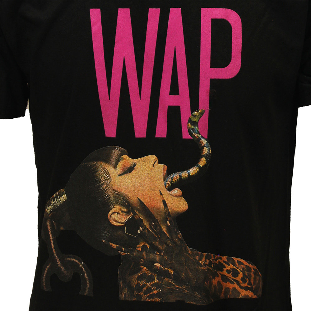 Band Merchandise Cardi B WAP Dripping Snake T-Shirt - Official Merchandise Band Merchandise Cardi B WAP Dripping Snake T-Shirt - Official Merchandise