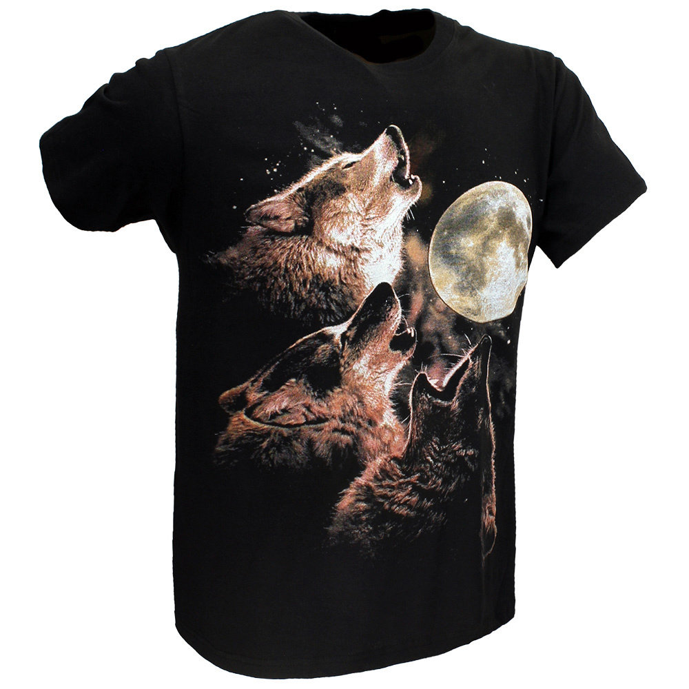 Wolf Pack Howling At Full Moon T-Shirt - Official Merchandise ...