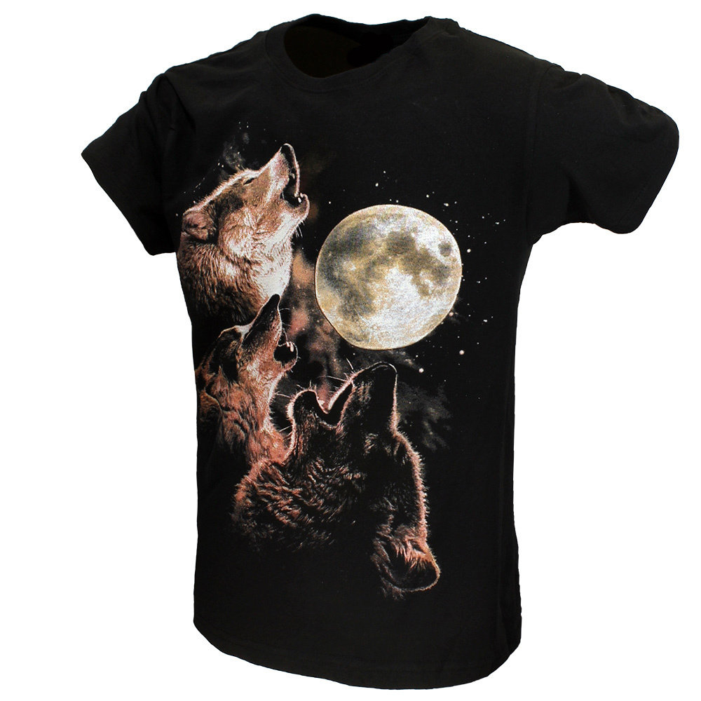 Wolf Pack Howling At Full Moon T-Shirt - Official Merchandise Wolf Pack Howling At Full Moon T-Shirt - Official Merchandise
