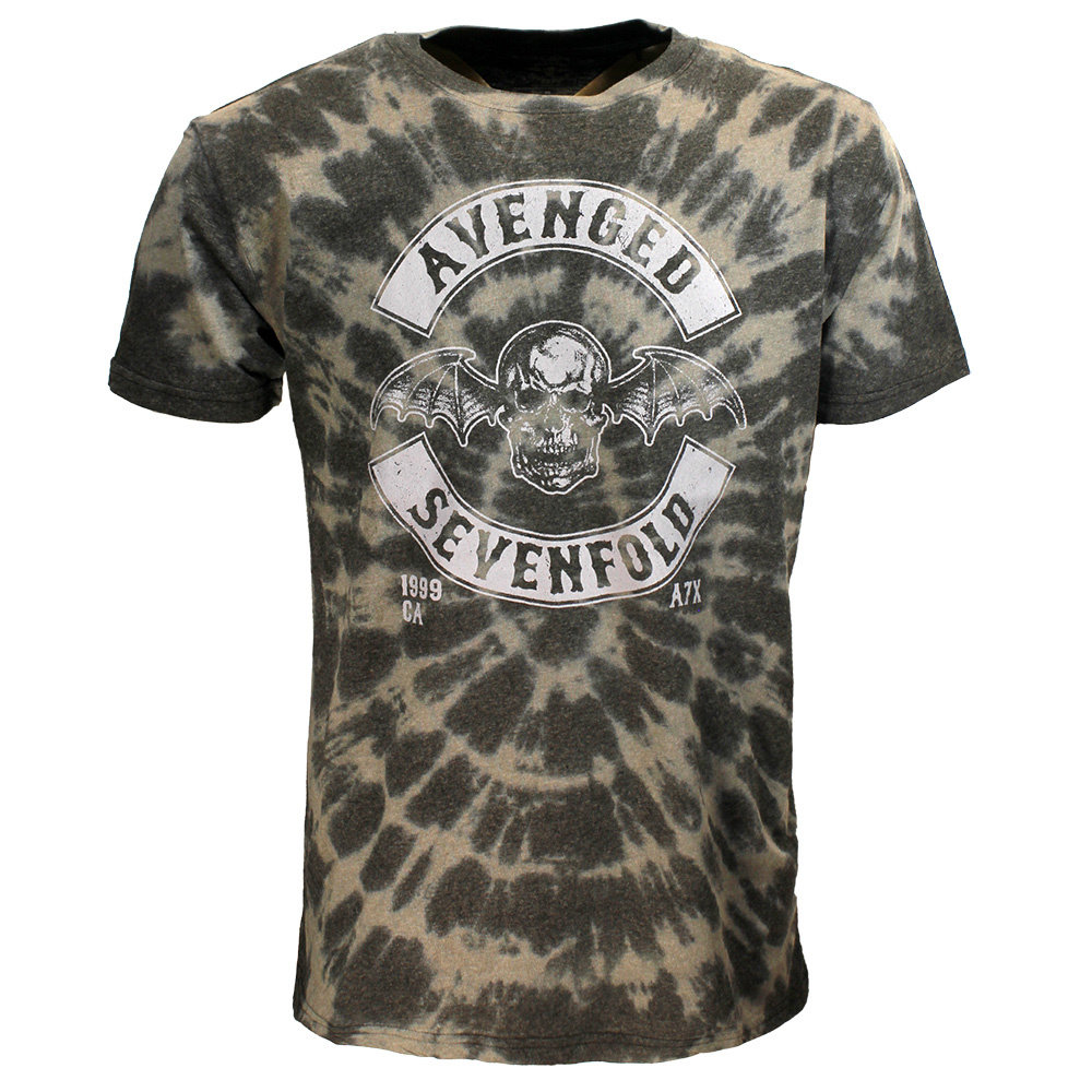 Band Merchandise Avenged Sevenfold a7x Deathbat Crest Dip Dye T-Shirt - Officiële Merchandise