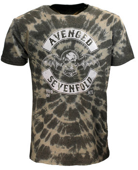Band Merchandise Avenged Sevenfold a7x Deathbat Crest Dip Dye T-Shirt