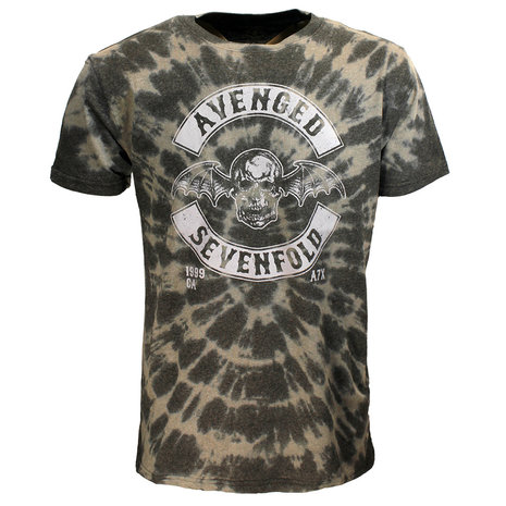 Band Merchandise Avenged Sevenfold a7x Deathbat Crest Dip Dye T-Shirt - Officiële Merchandise