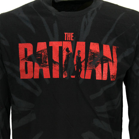 Batman Batman Logo Dip Dye Longsleeve T-Shirt - Officiële Merchandise Batman Batman Logo Dip Dye Longsleeve T-Shirt - Officiële Merchandise