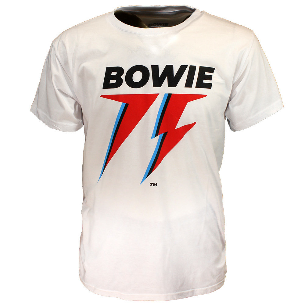 Band Merchandise T-Shirt zum 75-jährigen Jubiläum von David Bowie – offizielles Merchandise Band Merchandise T-Shirt zum 75-jährigen Jubiläum von David Bowie – offizielles Merchandise
