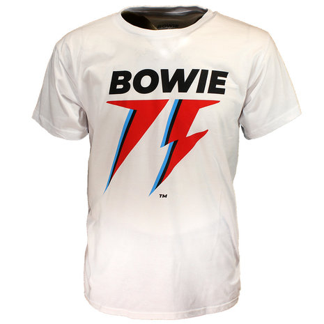 Band Merchandise T-Shirt zum 75-jährigen Jubiläum von David Bowie – offizielles Merchandise Band Merchandise T-Shirt zum 75-jährigen Jubiläum von David Bowie – offizielles Merchandise