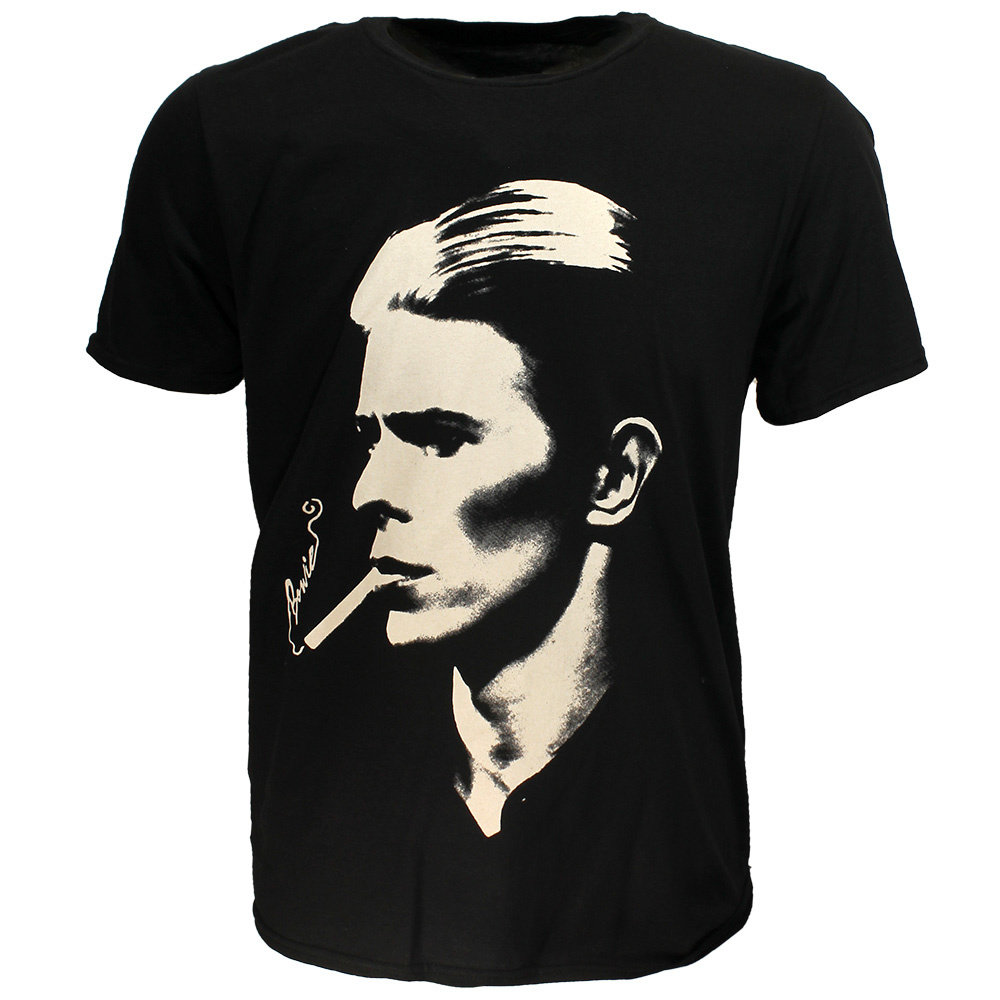 Band Merchandise David Bowie Smoke Portrait T-Shirt - Officiële Merchandise