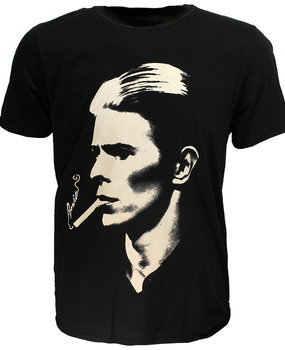 Band Merchandise David Bowie Smoke Portrait T-Shirt Band Merchandise David Bowie Smoke Portrait T-Shirt