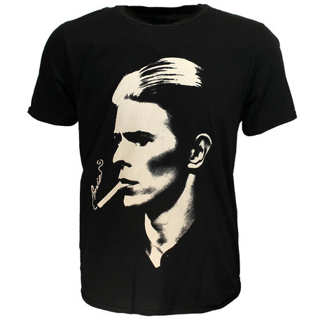 Band Merchandise David Bowie Smoke Portrait T-Shirt - Officiële Merchandise