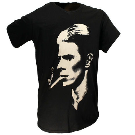 Band Merchandise David Bowie Smoke Portrait T-Shirt - Officiële Merchandise