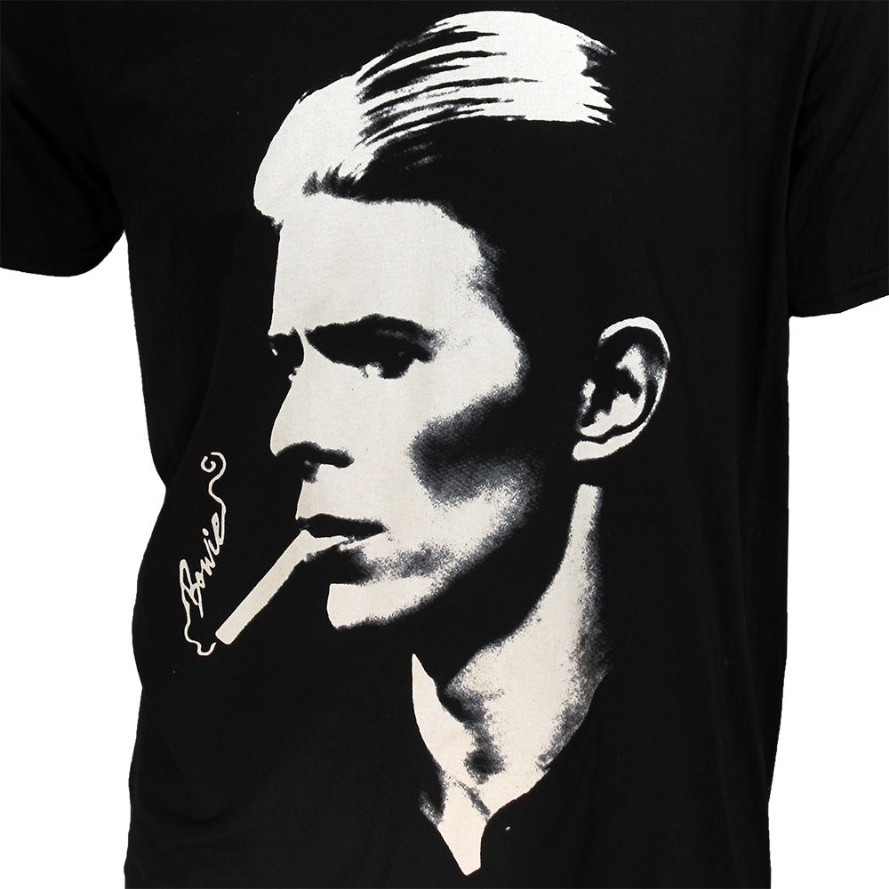 Band Merchandise David Bowie Smoke Portrait T-Shirt - Officiële Merchandise